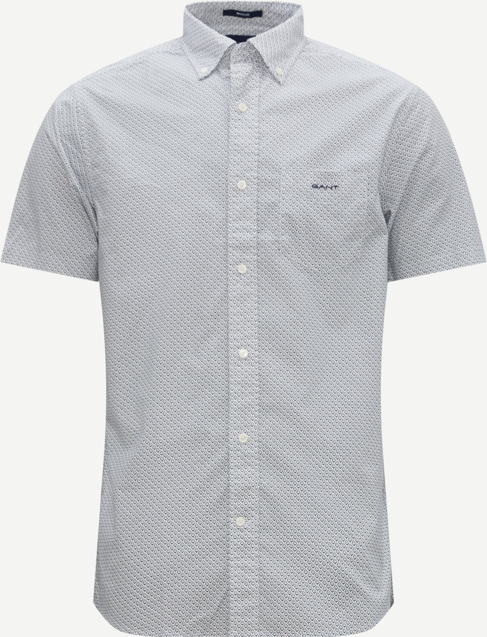 Gant Kortärmade skjortor REG MICRO PRINT SS SHIRT 3230084 Blå